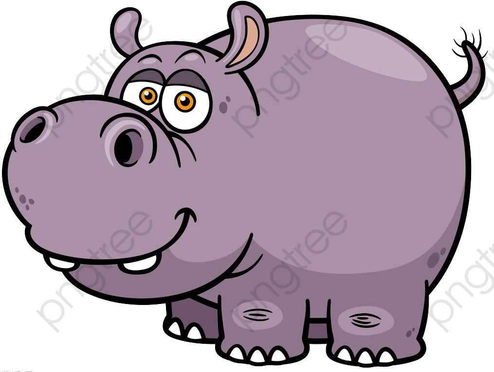 Cartoon_ Hippo_ Smiling.png PNG