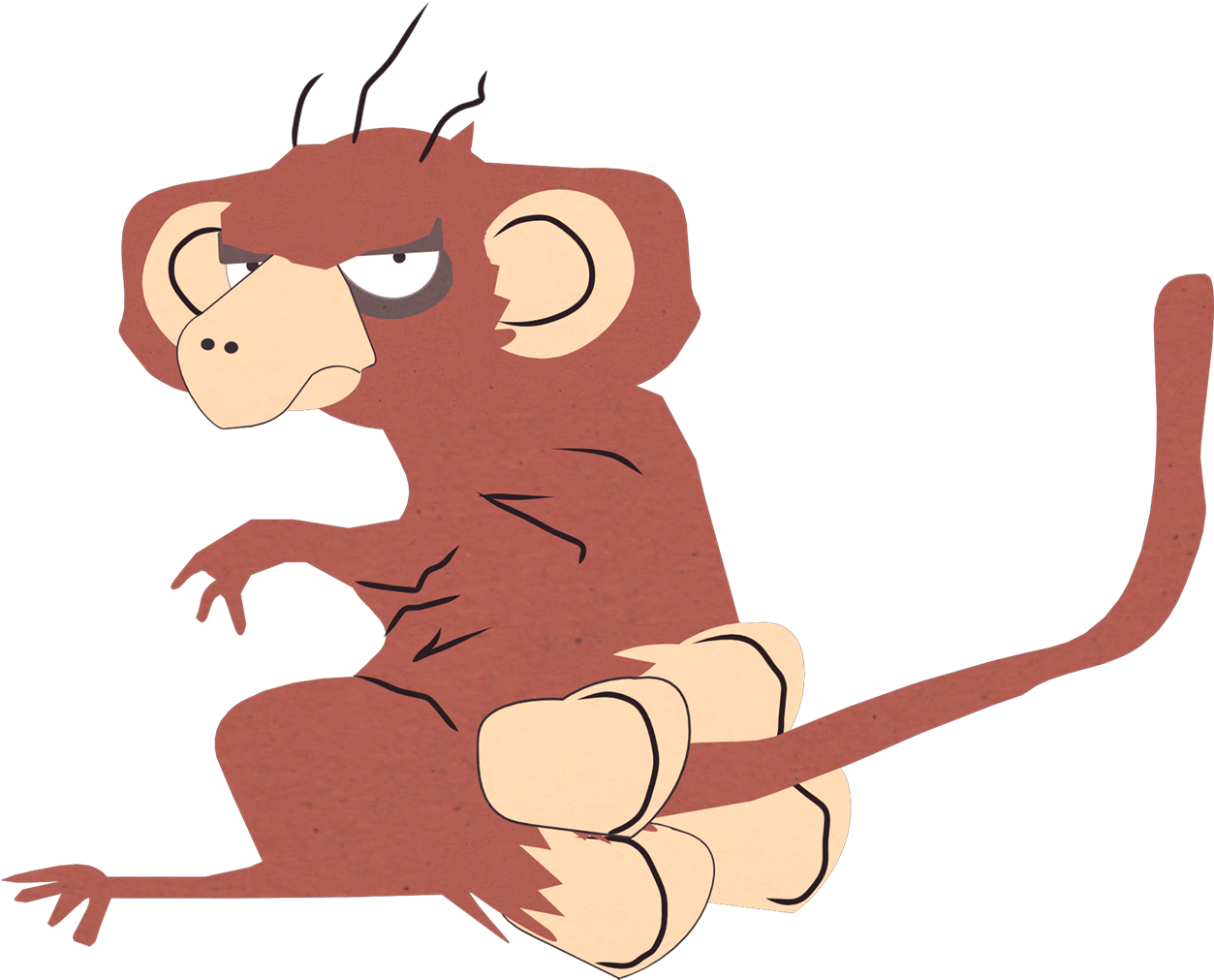 Cartoon_ Monkey_ Character_ Illustration PNG