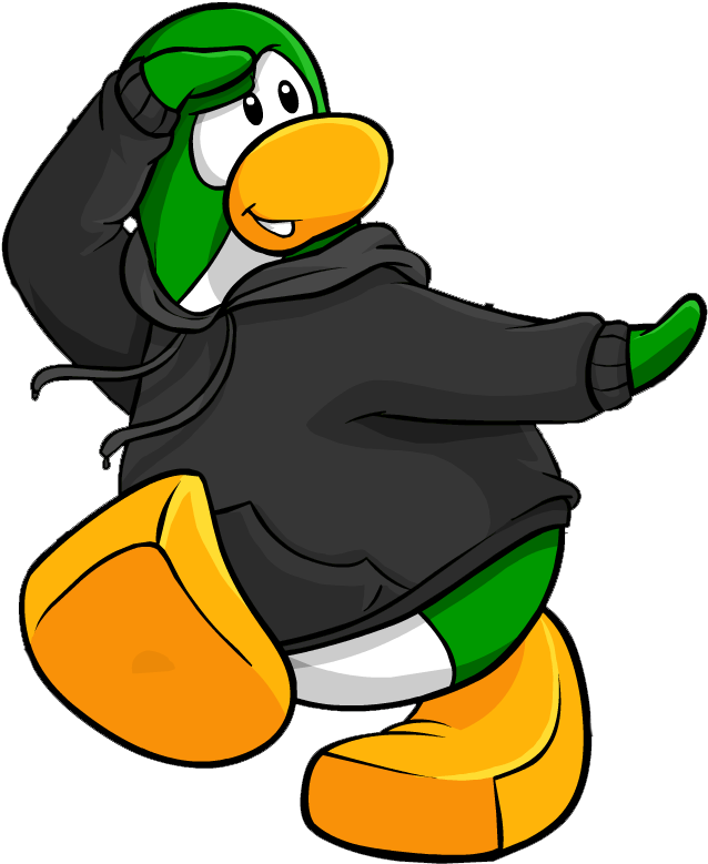 Cartoon_ Penguin_ Saluting PNG