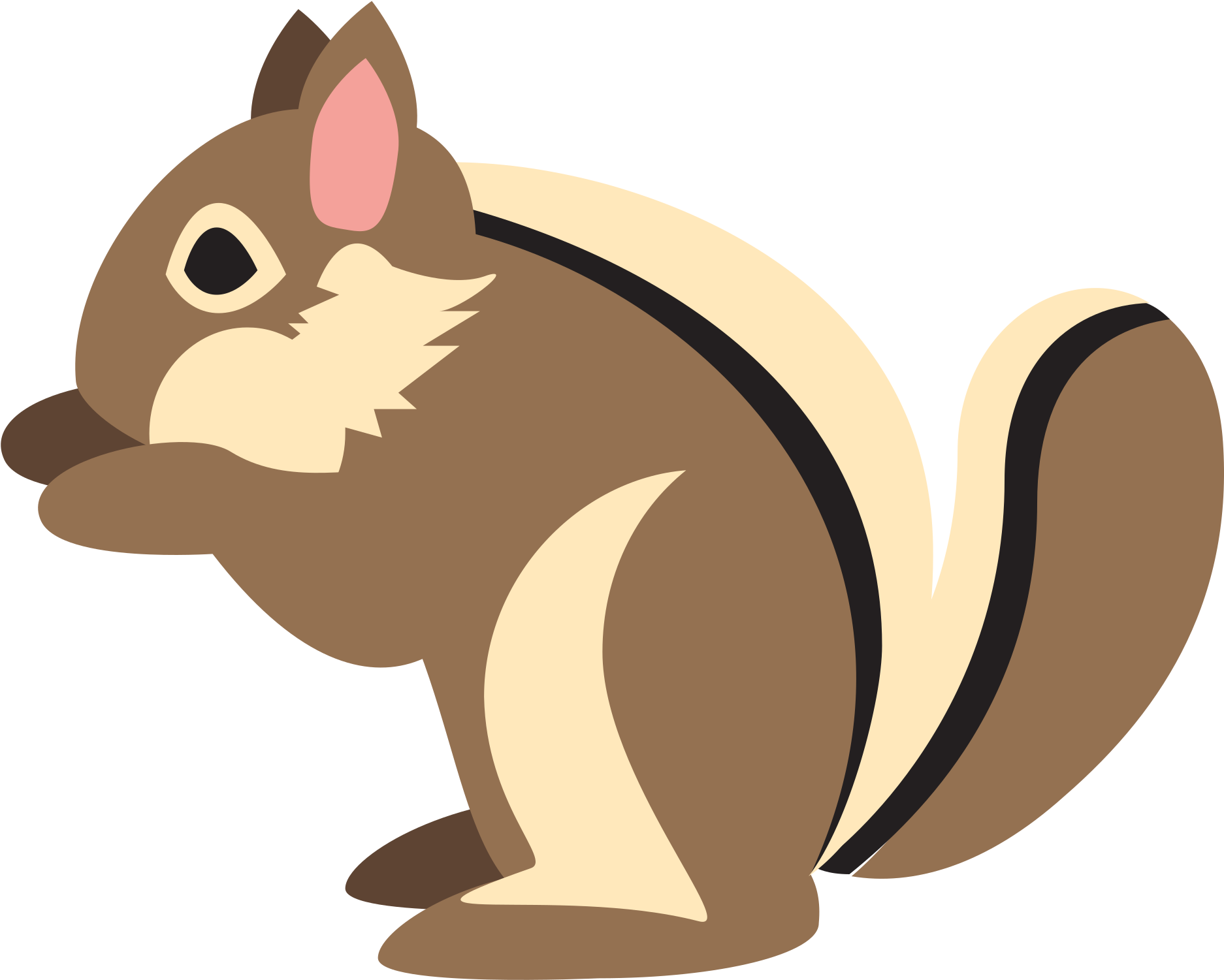 Cartoon_ Squirrel_ Side_ View.png PNG