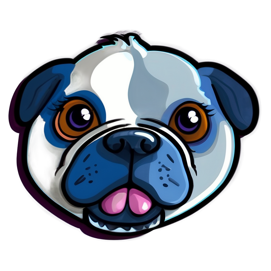 Cartoonish Dog Face Badge Png Xwx PNG