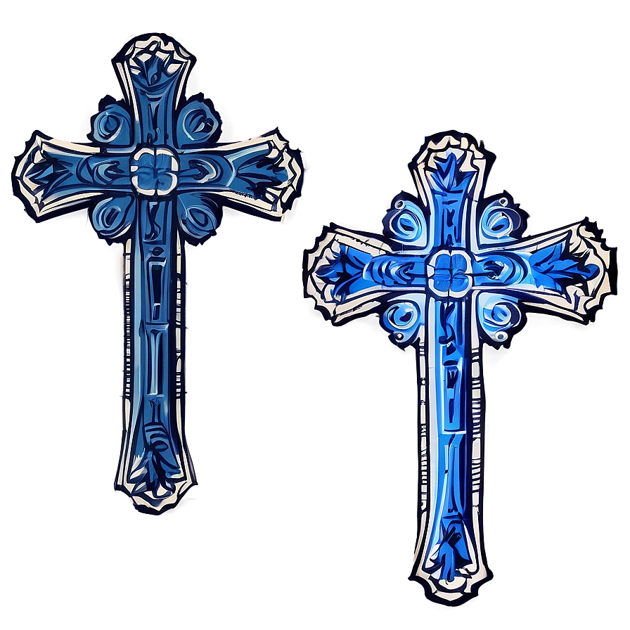 Carved Cross Blueprint Png 32 PNG