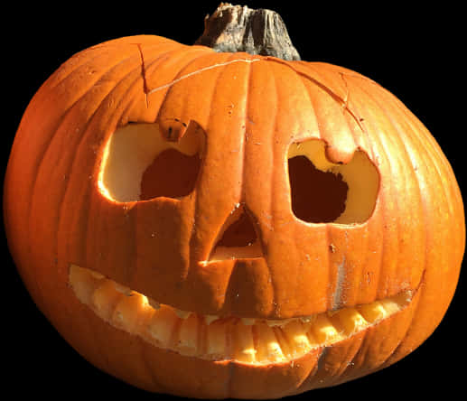 Carved Halloween Pumpkin Jack O Lantern PNG