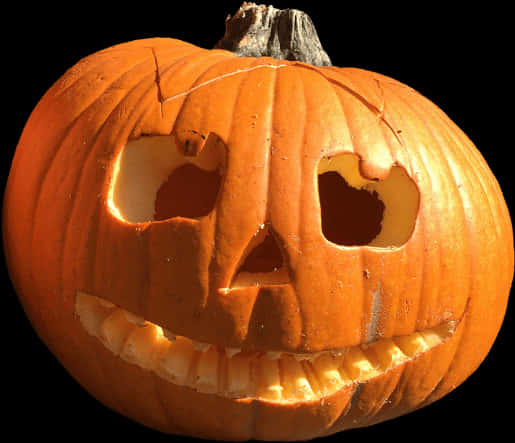 Carved Halloween Pumpkin Jack O Lantern PNG