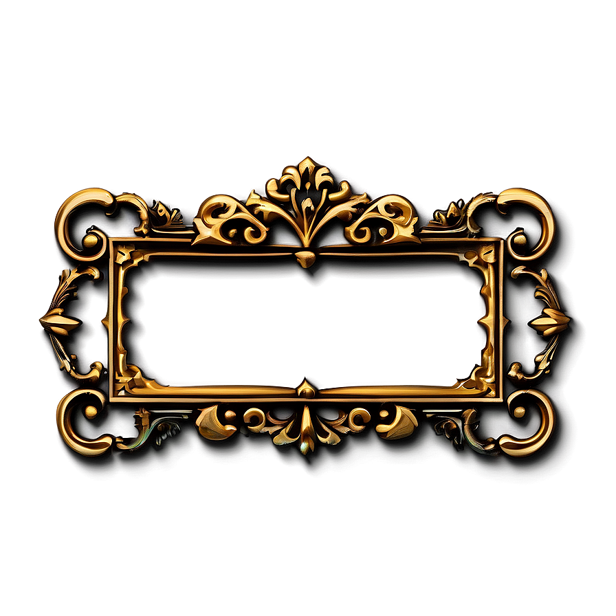 Carved Ornate Frame Png 06272024 PNG