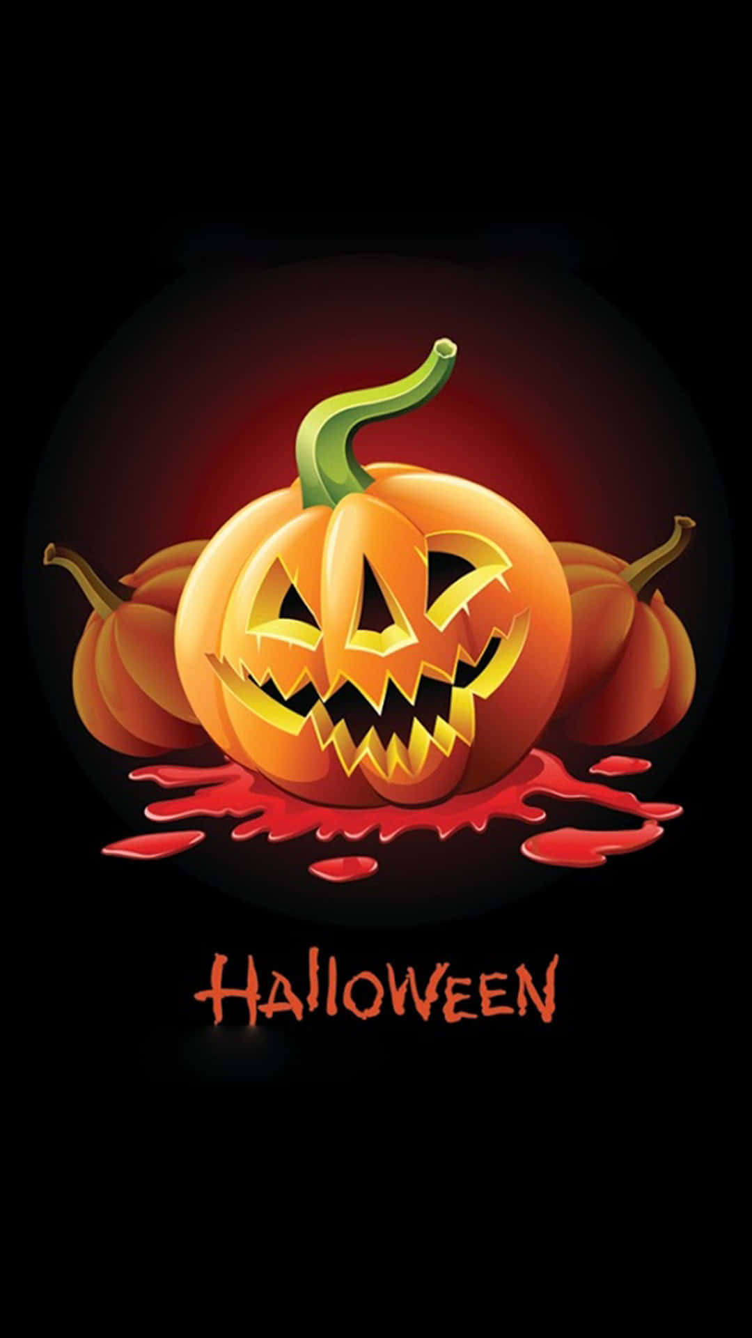 Carved Pumpkin Halloween Poster Wallpaper