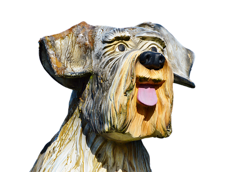 Download Carved Wooden Dog Sculpture | Wallpapers.com