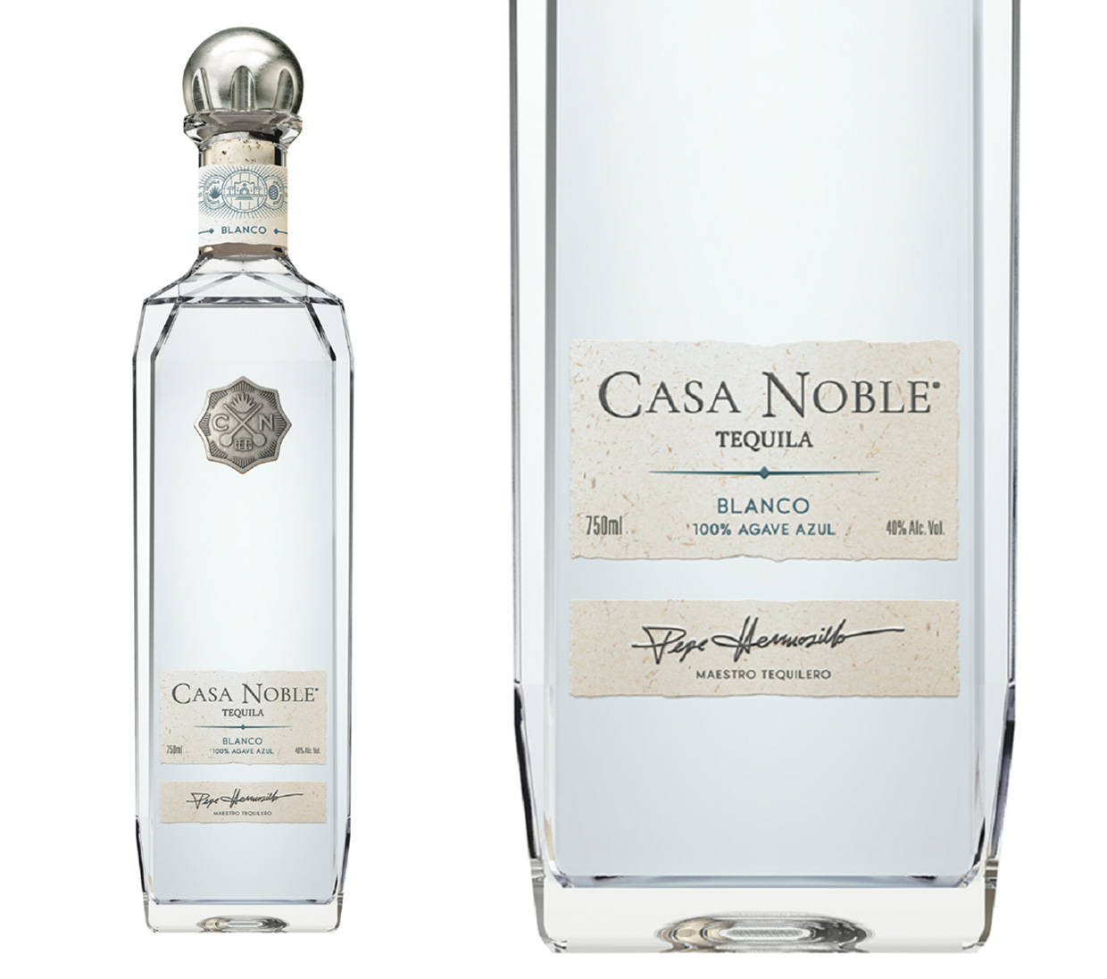 Premium Casa Noble Blanco Tequila in a Sophisticated Setting Wallpaper