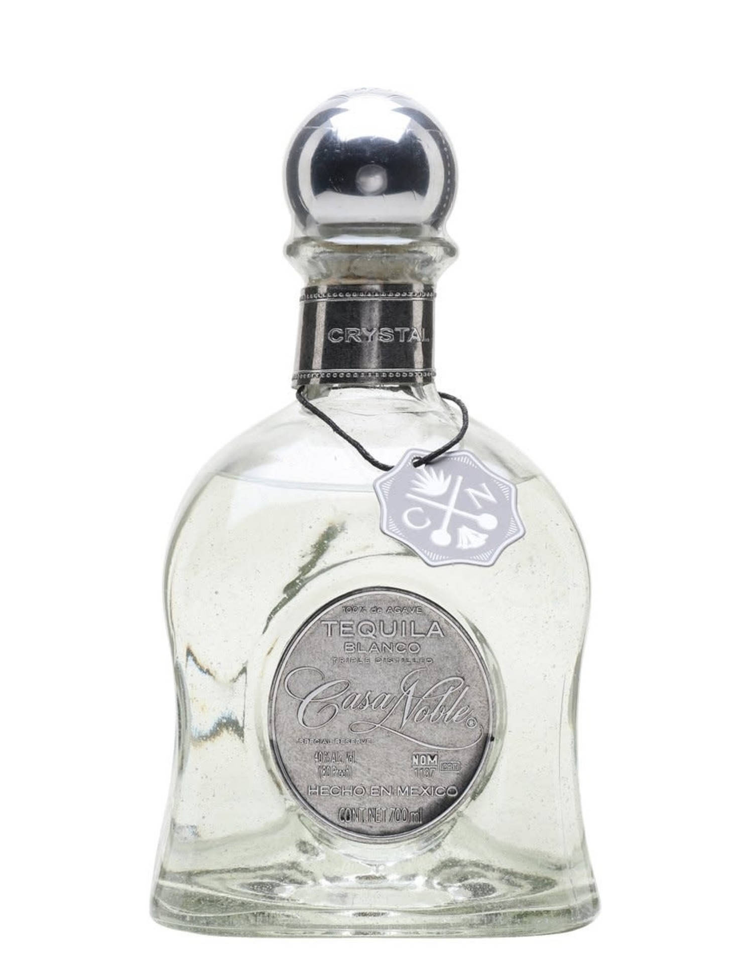 Premium Casa Noble Crystal Blanco Tequila in Vintage Bottle Wallpaper