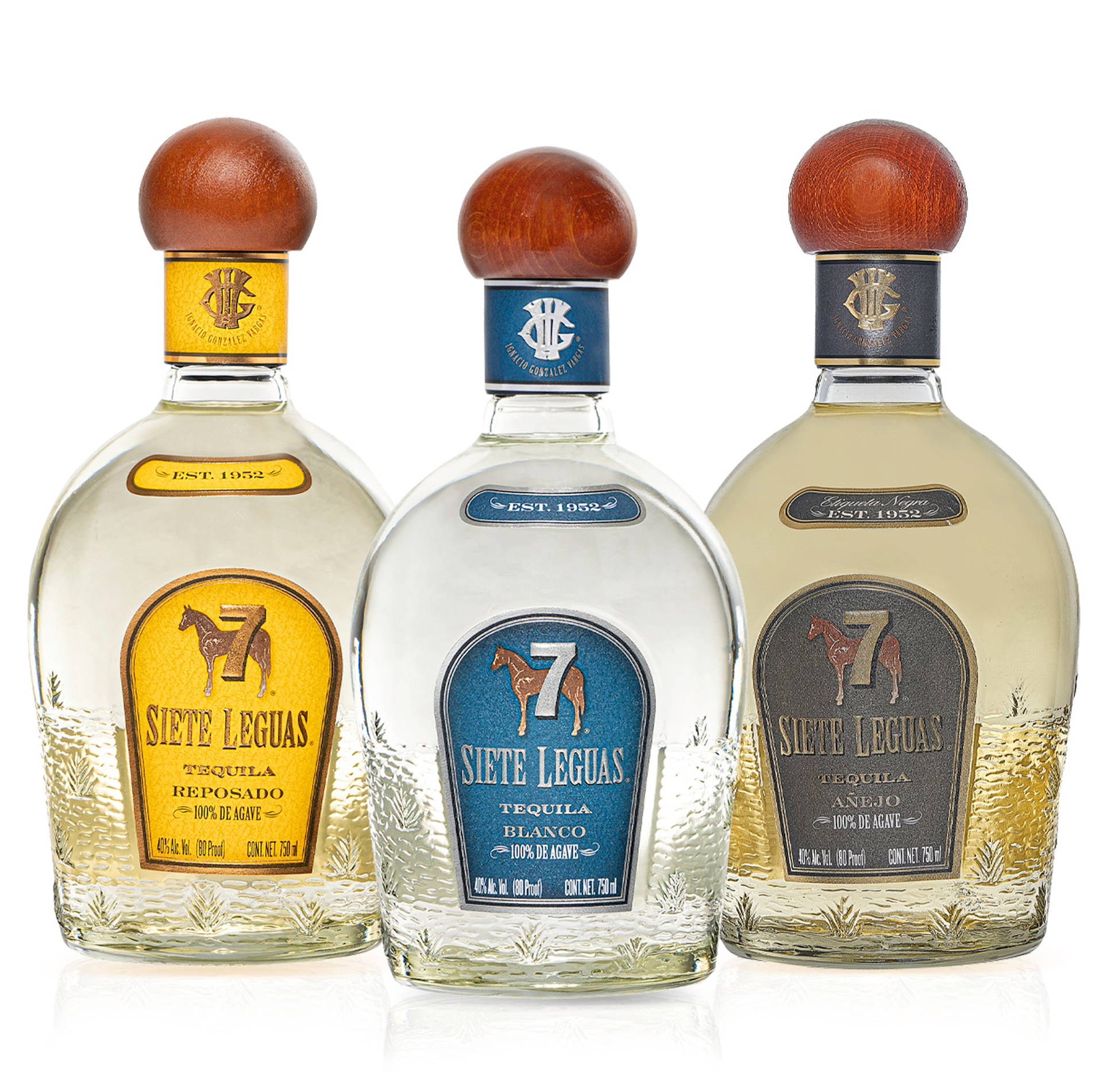 Colecciónde Variantes De Tequila Casa Siete Leguas. Fondo de pantalla