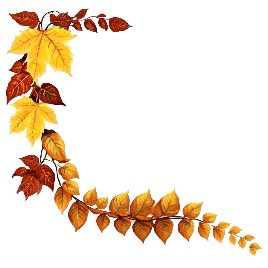 Cascading Autumn Leaves Png 05042024 PNG