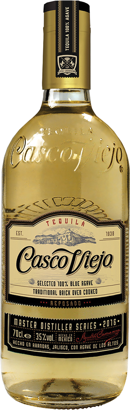 Casco Viejo Reposado Tequila Bottle PNG