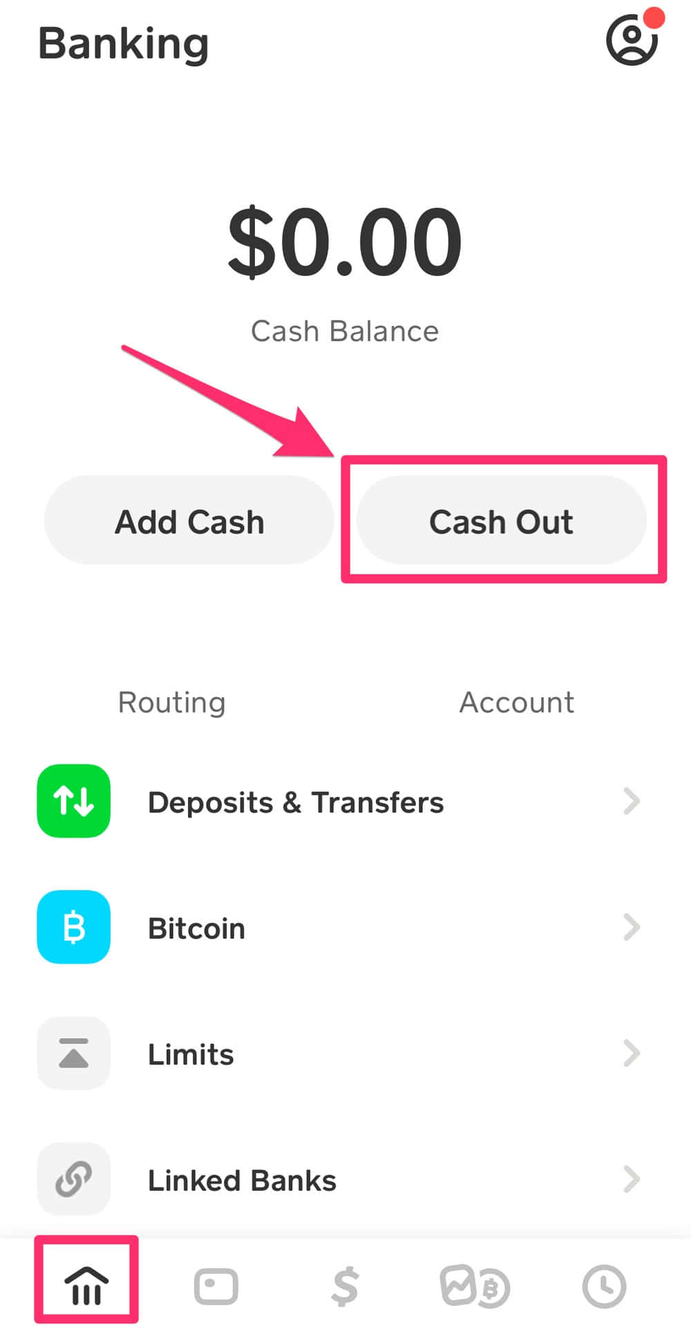 Unoscreenshot Dell'app Per Incassare Bitcoin Cash.