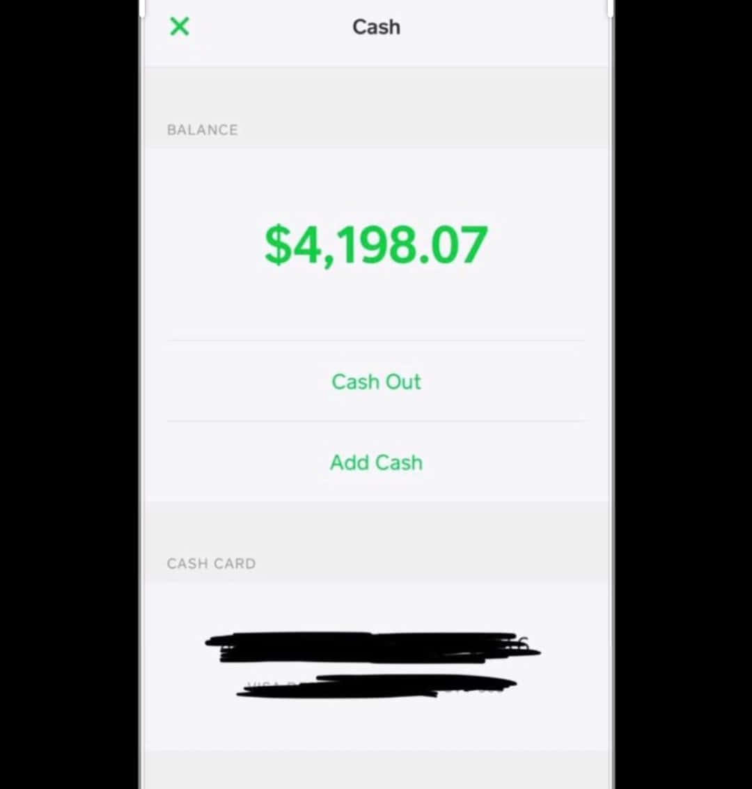 A Phone Screen Showing The Cash App