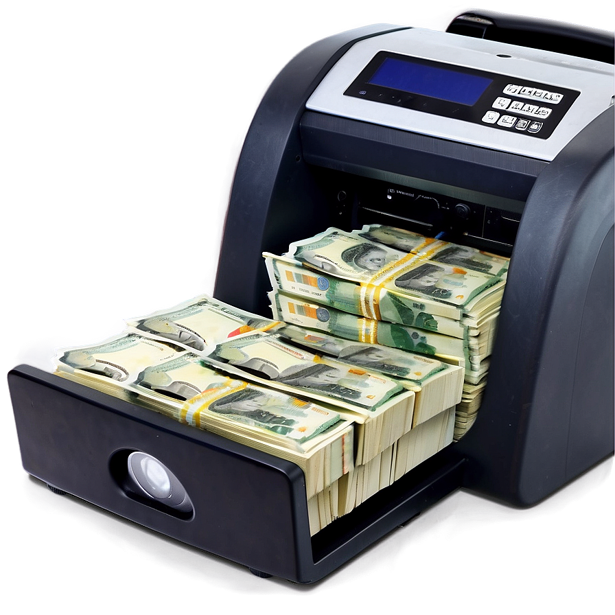 Cash Counting Machine Png 05242024 PNG