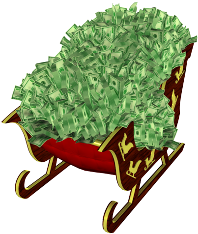 Cash Overflow Wheelbarrow PNG