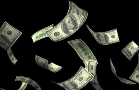 Download Cash Rain Falling Dollars | Wallpapers.com