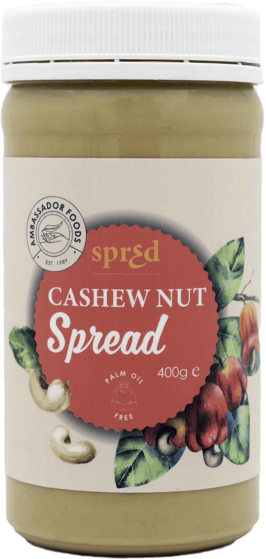 Cashew Nut Spread Jar400g PNG