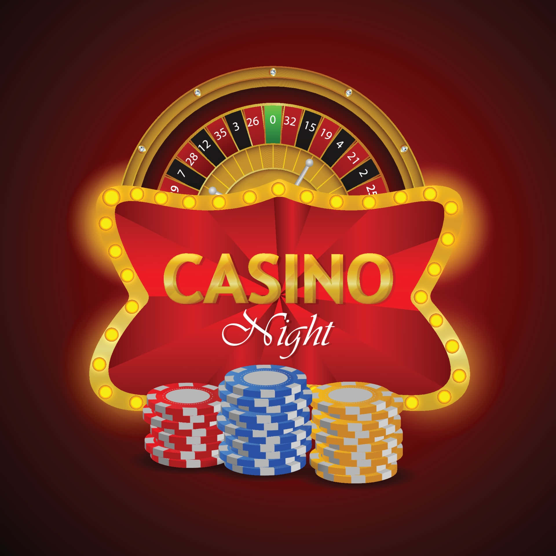 Red And Gold Casino Background