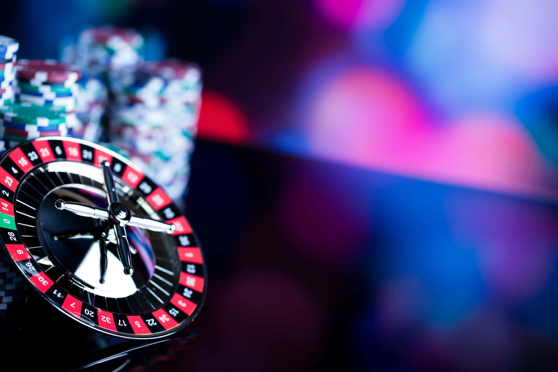 Gambling Roulette Wheel Casino Background