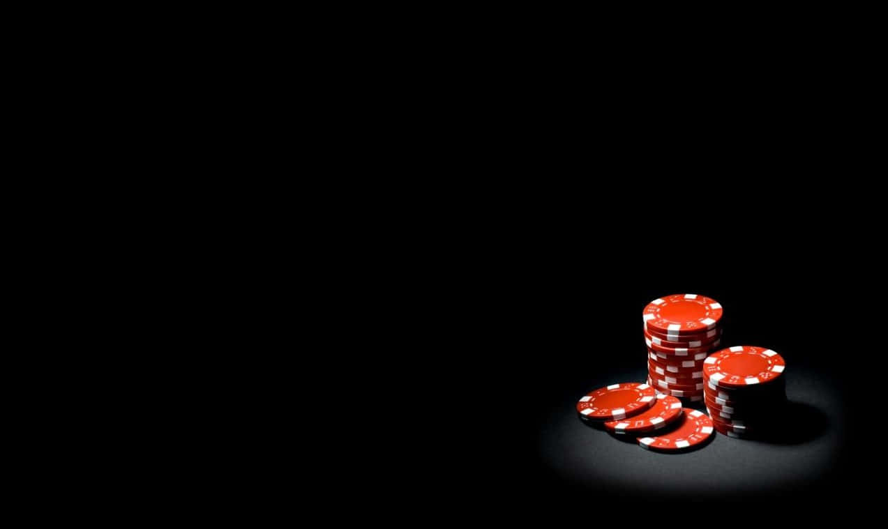 Stacked Red Chips Casino Background