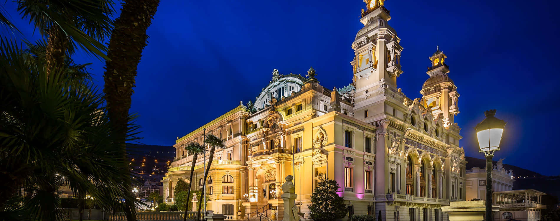 Casino De Monte Carlo Night Sky Wallpaper