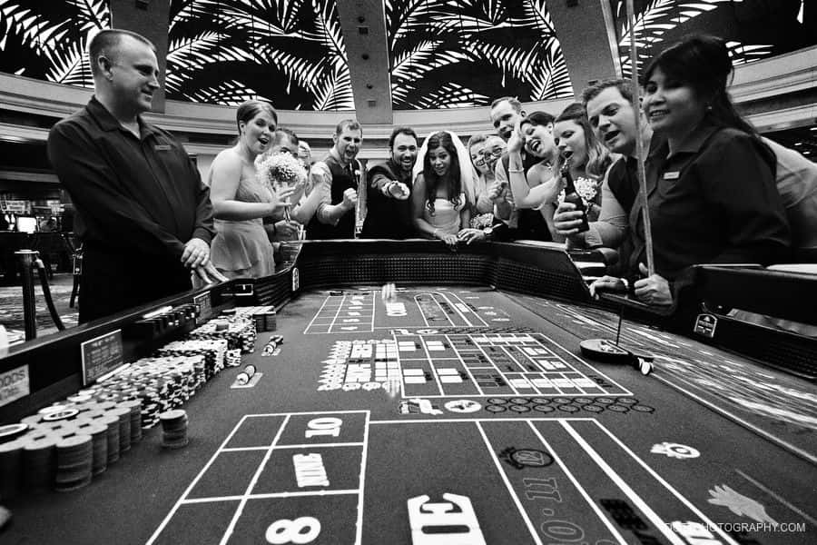 Casino Wedding Photoshoot Picture