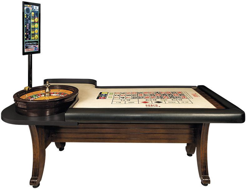 Casino Roulette Table With Digital Display.png PNG