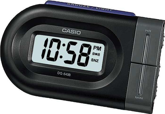Casio Digital Alarm Clock PNG