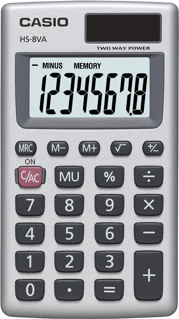 Casio H S8 V A Basic Calculator PNG