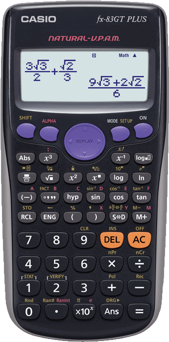 Casiofx83 G T Plus Scientific Calculator PNG