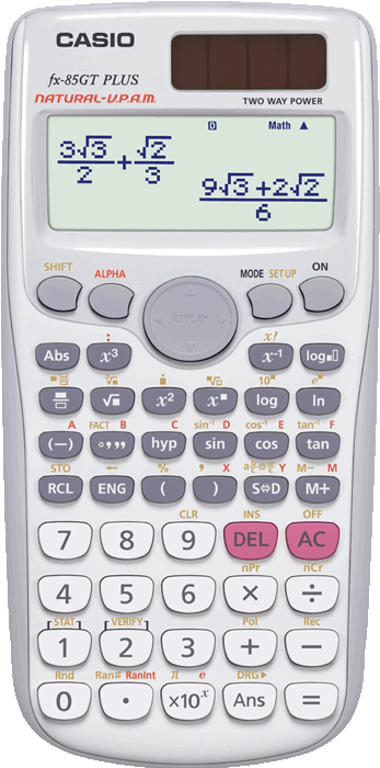 Casiofx85 G T Plus Scientific Calculator PNG