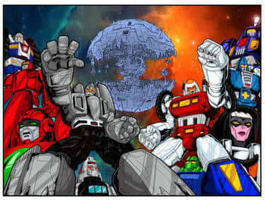 Cast Assemble Of Challenge Of The Gobots Wallpaper