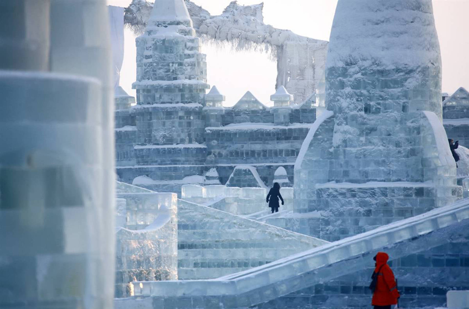 Castelo Congelado De Harbin Papel de Parede