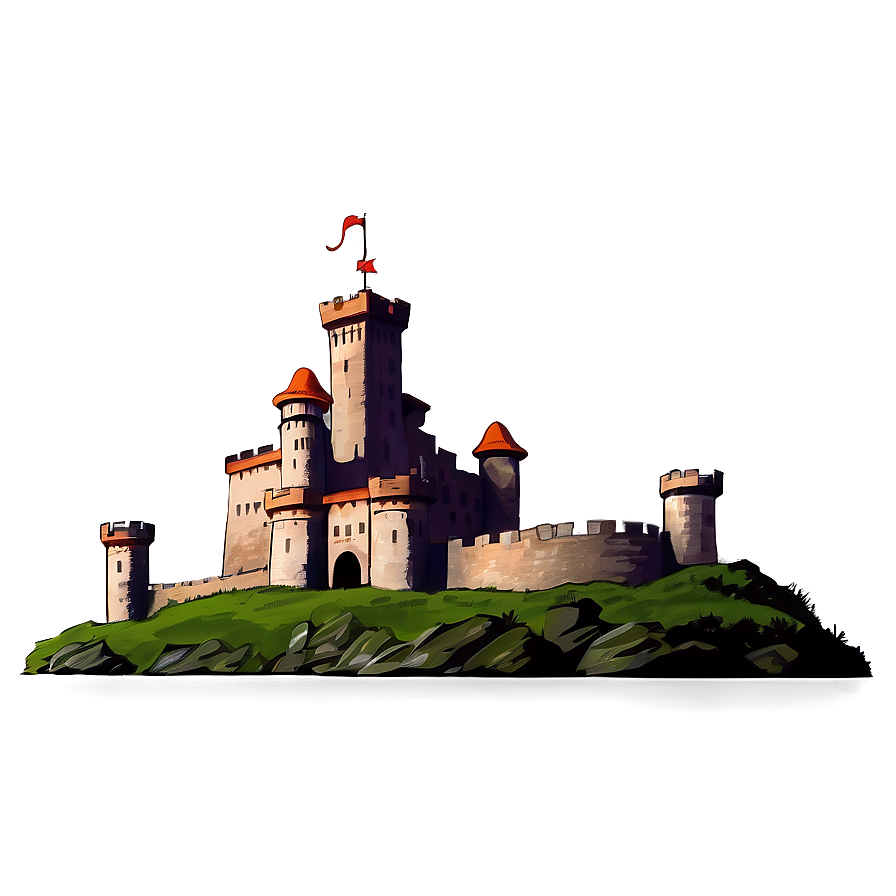 Castle At Dawn Png Esf39 PNG
