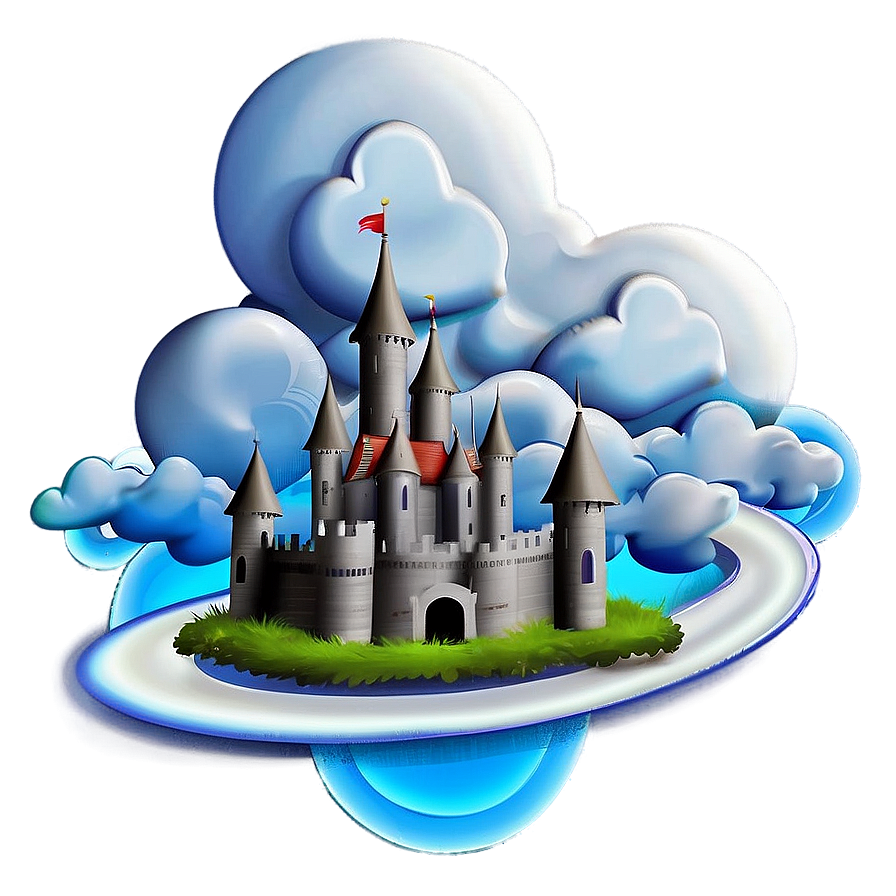 Castle In Clouds Png 05032024 PNG