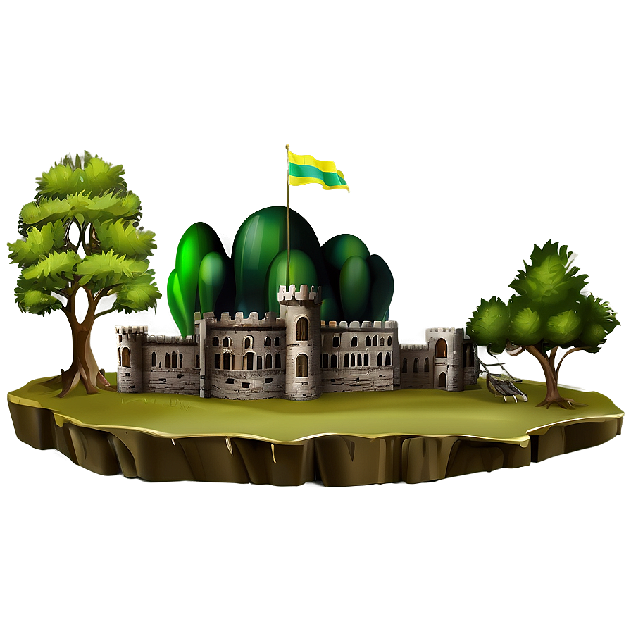 Castle In Forest Png Wwc PNG