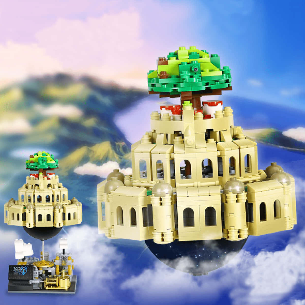 Explorandoel Castillo Místico En El Cielo Fondo de pantalla