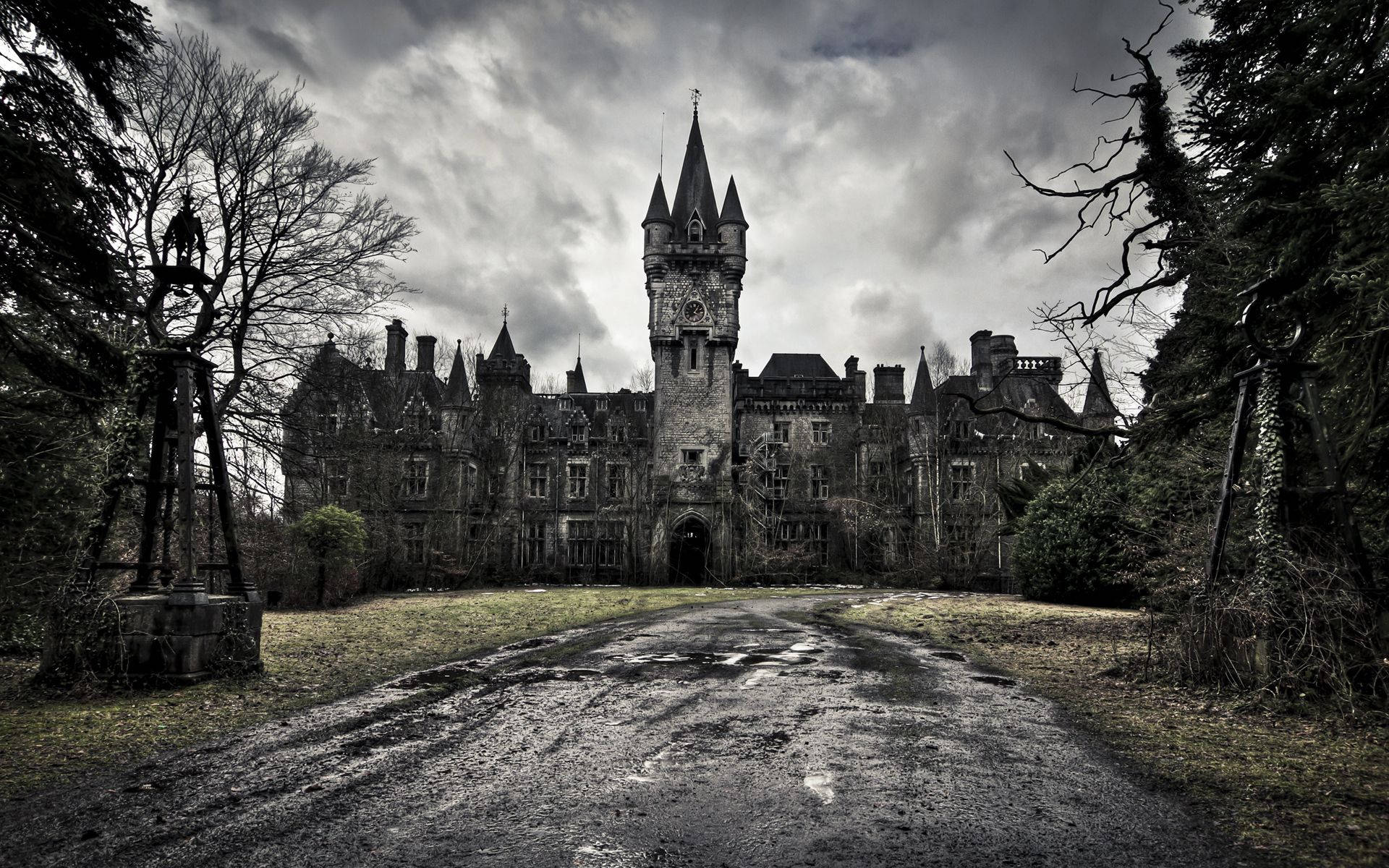 Castle, Old, Sky, Overcast Picture