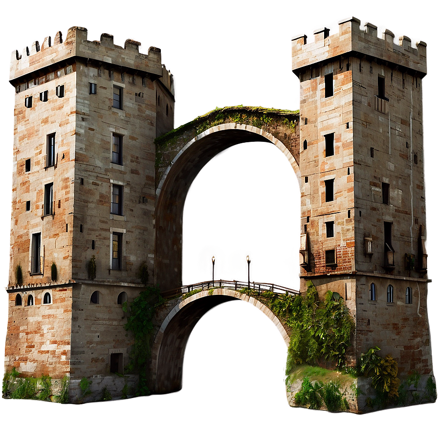 Castle With Bridge Png 8 PNG