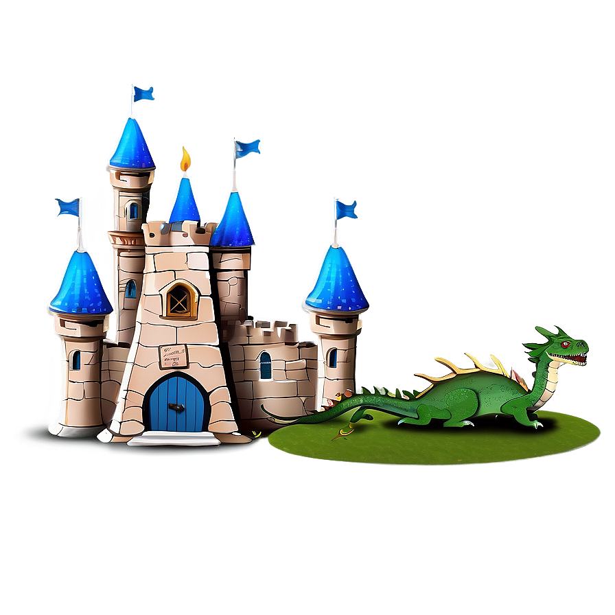 Castle With Dragons Png 8 PNG