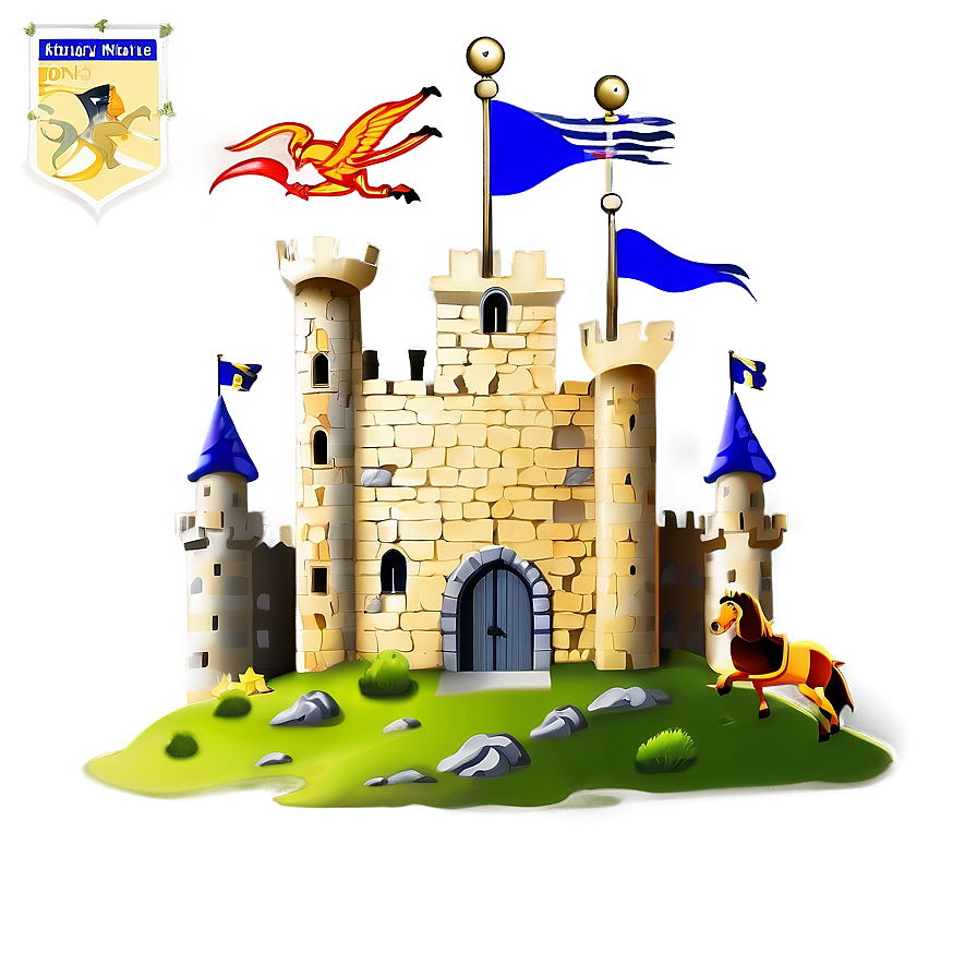 Castle With Knights Png Grl PNG