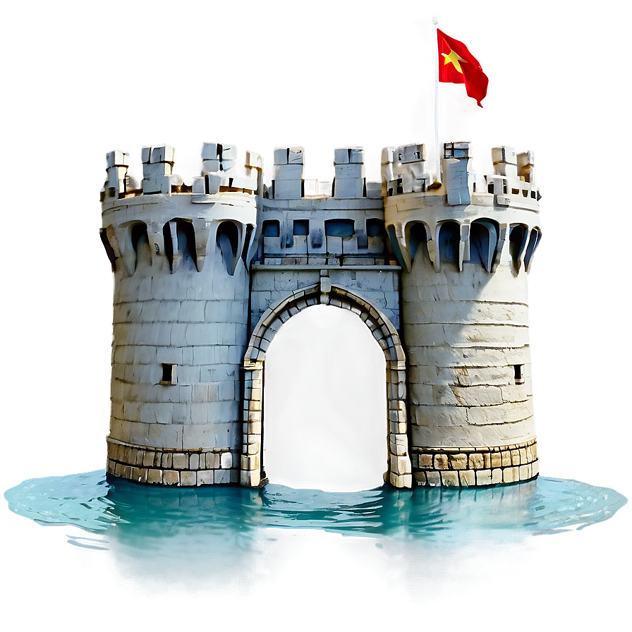 Castle With Moat Png Fdr PNG