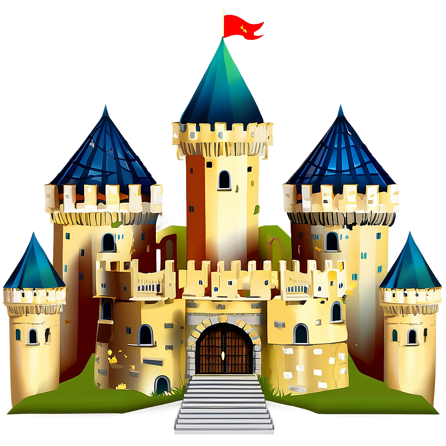 Castle With Towers Png 59 PNG