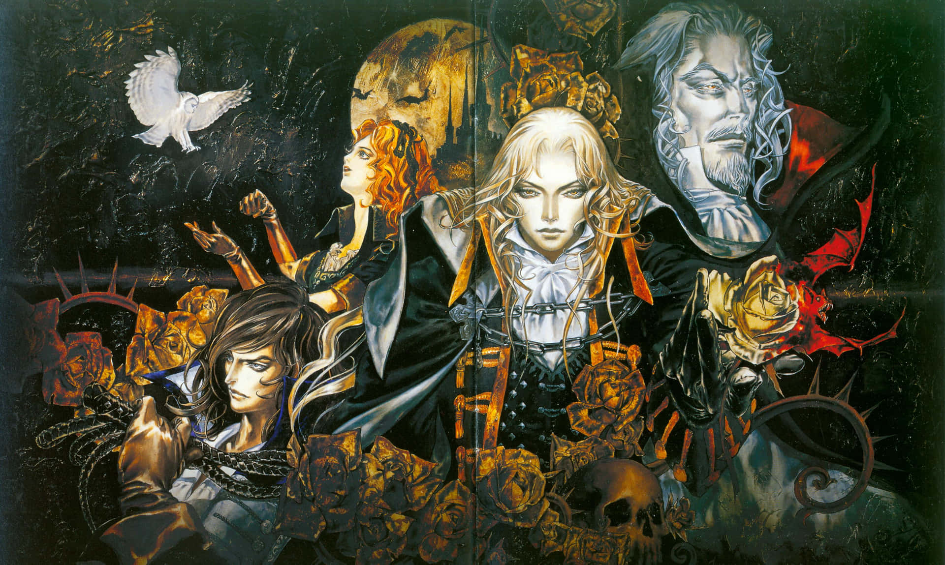 Castlevania Alucard - The Vampire Hunter In Full Glory Wallpaper