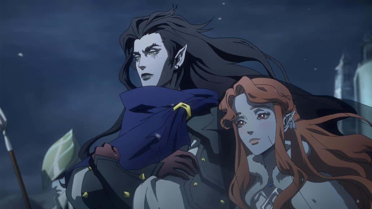Castlevania Animated Series Vampire Couple Wallpaper