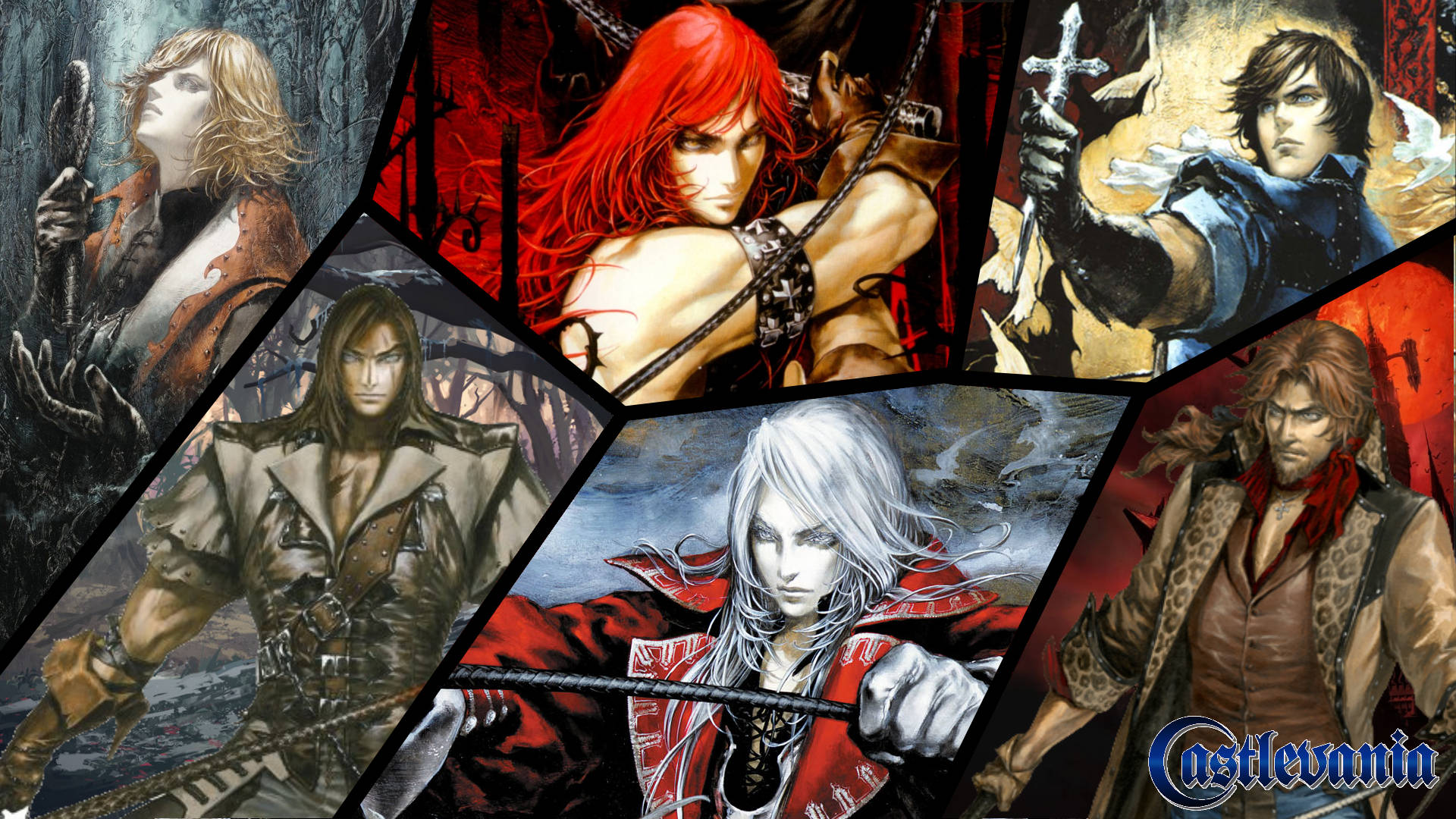 The Belmont Family's proud banners fly proud over Castlevania Wallpaper