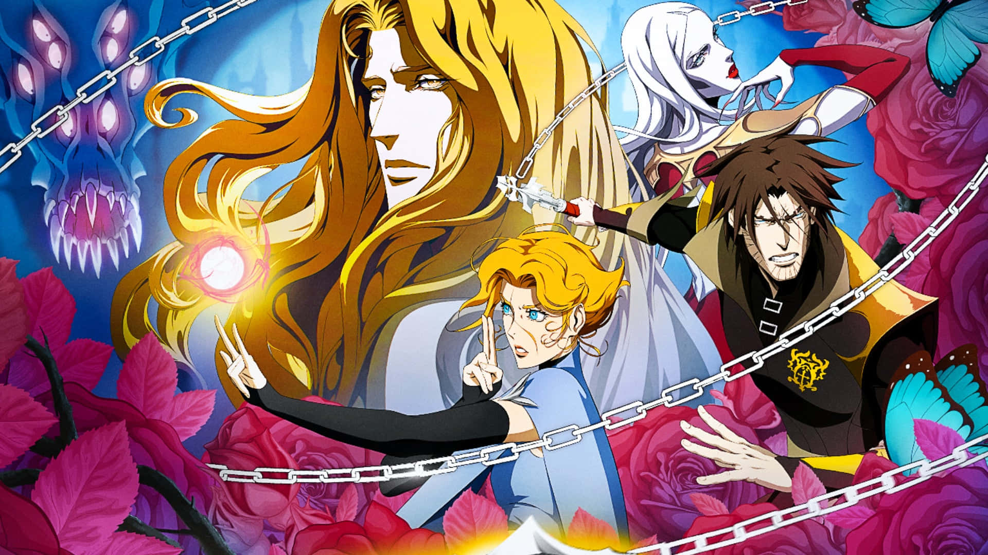 Castlevania Netflix Animated Series Characters Wallpaper