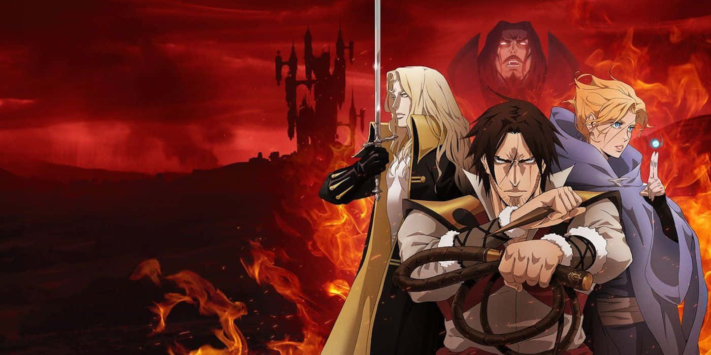 Castlevania Netflix Series Heroesand Villain Wallpaper