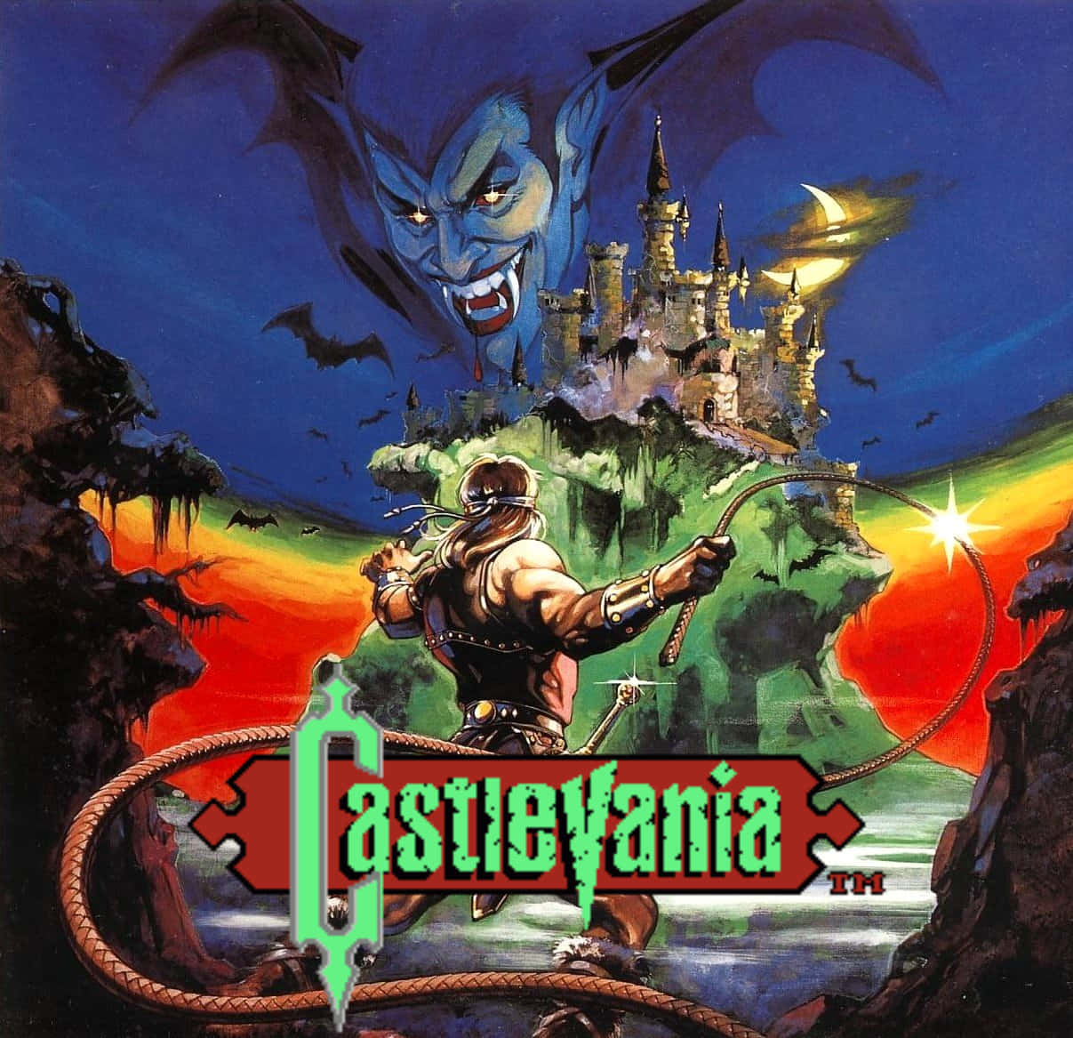Exploring Count Dracula's eerie castle in the Castlevania video game